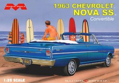 Moebius 2318 1963 Chevrolet Nova SS convertible 1/25 model kit