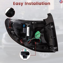 LED Tail Lights Outer Assembly Compatible with 2013-2016 GMC Acadia 2017 Acadia