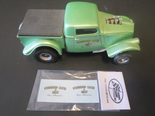 Steinberg , Hayes & Riley 33 Willys Pickup AA/GS 1/25 Decal from Fremont Racing