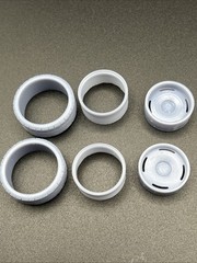 1/24 Scale John R Resin Printed Wheel Set For Scale Modeling