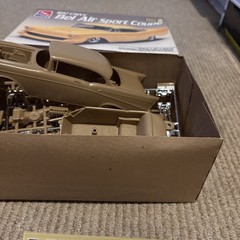 AMT 1957 Chevy Bel Air Sport Coupe 1/25 Scale Model Kit 6563 No Manual