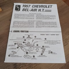 AMT – 1/25 Scale – 1957 Chevy Bel Air H.T. – Used