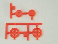 Orange Blossom Special FRONT INNER RIMS & BRAKE DRUMS for AMT 1:25 Model Kit