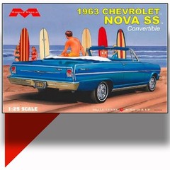 MOEBIUS MODELS 2318 1/25 1963 CHEVROLET NOVA SS CONVERTIBLE MODEL KIT