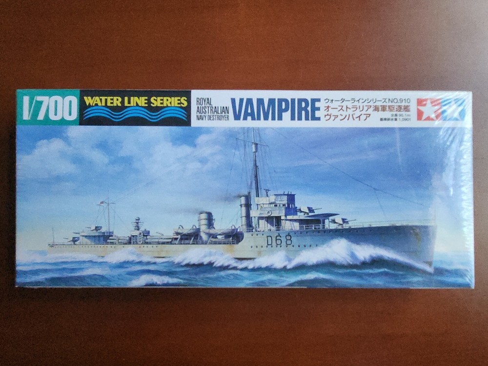 Tamiya 1/700 Waterline Series No.910 Australian Navy Destroyer Vampire US Seller