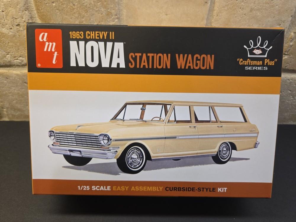 AMT, 1963 Chevy II Nova Station Wagon, Craftsman Plus, 1/25th !!Sealed Inside!!