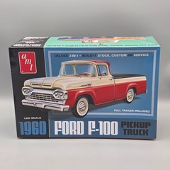 AMT 1/25 1960 Ford F-100 Parts Kitbash Chrome Car Show Trophy Diorama