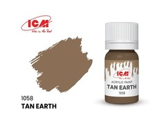 Acrylic Paints Set for Wehrmacht Afrika Korps ICM 3049 Grey, Brown, Green