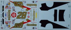 NASCAR DECAL #28 HAVOLINE 1987 FORD THUNDERBIRD DAVEY ALLISON – 1/24