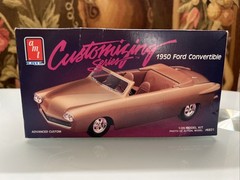 AMT 1950 Ford Convertible Customizing 1/25 Scale Vintage Kit 1987 New Open Box