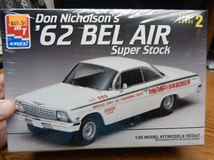 AMT 6699 62 BEL AIR SS DON NICHOLSONS CAR MODEL KIT NEW IN SEALED BOX 1/25 SCALE
