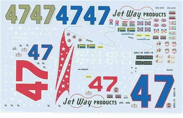 Ace #47 Jet Way Products 1972-Ray Williams Nascar decal