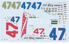 Ace #47 Jet Way Products 1972-Ray Williams Nascar decal