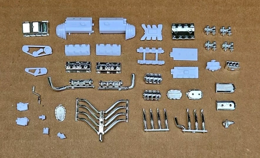 AMT 1/25 1963 CHEVROLET CHEVY II NOVA STATION WAGON HEMI CUSTOM DRAG ENGINE