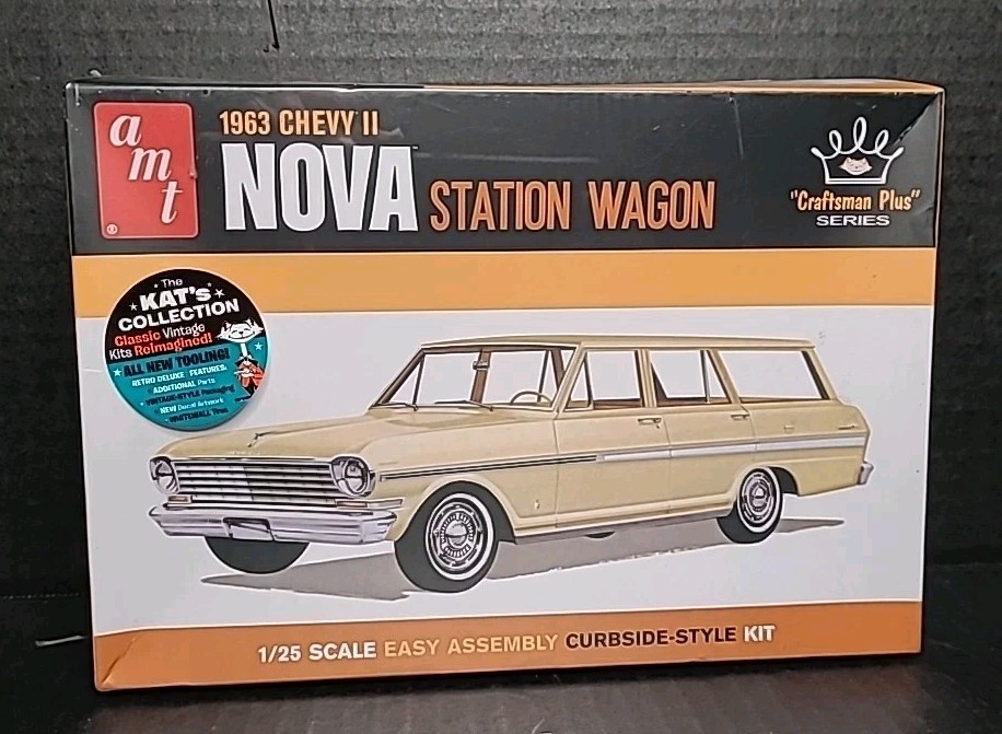 AMT 1/25 1963 Chevy II Nova Station Wagon Kit# 1202/12 Factory Sealed