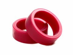 TAMIYA 95389 Mini 4WD Low Friction Large Dia. Low Profile Tires (Maroon, 2pcs)