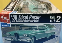 AMT/ERTL ’58 Edsel Pacer Kit #30033 1:25 NEW IN BOX Continental Kit