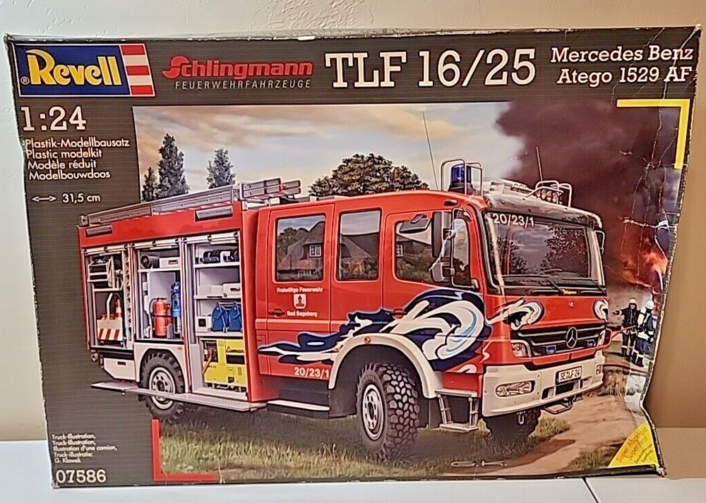 Revell Schlingmann Tlf 16/25 Mercedes Benz Atego 1529 Kit # 07586 Open Box 1:24