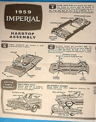 🔥59 CHRYSLER IMPERIAL COUPE – FRAME – AMT 1136 – MODEL CAR KIT PARTS LOT🔥