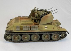 1/72 WWII T-34 with ZSU Flak 38 Military Wheels7213 Models kits