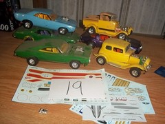 Model Car Junkyard/Parts Lot Salvage Built Plastic Models #19
