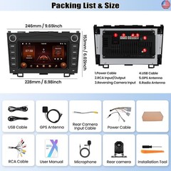 CAMECHO 2G+64G Android Car Radio for Honda CRV 2007-2011?7? Touchscreen Car