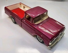 Vintage AMT Pink 1960 Ford F-100 Pickup Truck 1/25 Plastic Model Built/Custom