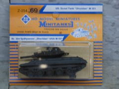 Roco Minitanks New Modern US M-551 Sheridan W/152mm Light Tank Lot #6216K