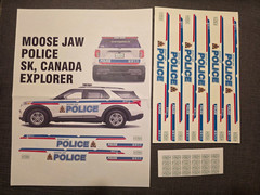 1/24, 1/25 Police Car Decals (Bill Bozo – Moose Jaw, Canada)