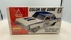 Lindberg Car Model Kit: 1964 Dodge 330 Super Sport, 1:25, #72156, New Sealed