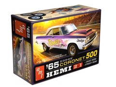 1965 Dodge Coronet 500 Hardtop HEMI 1:25 Scale Model Kit by AMT AMT1499M