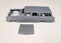 ABS-LIKE RESIN 3D PRINTED 1/25 1966 CHEVY II NOVA WAGON WITH FLAT HOOD