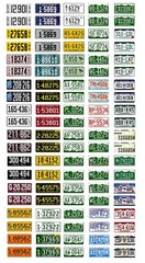 1/25 scale model car assorted USA Colorado license plates state tags 1:25