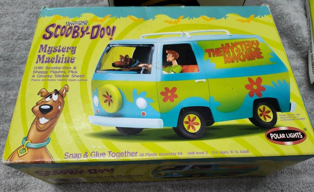 VTG Polar Lights Scooby-Doo Mystery Machine Snap Together Model Kit Hobby 2000