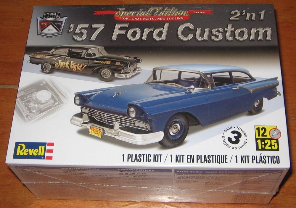 Revell 1957 Ford Custom Kit # 85-4283 Factory Sealed Stock or Drag 2012 Issue 57