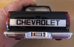 ERTL 1988 Silverado C-1500 Dealer Promo Model 1/25 Scale Saber Black #6262EO