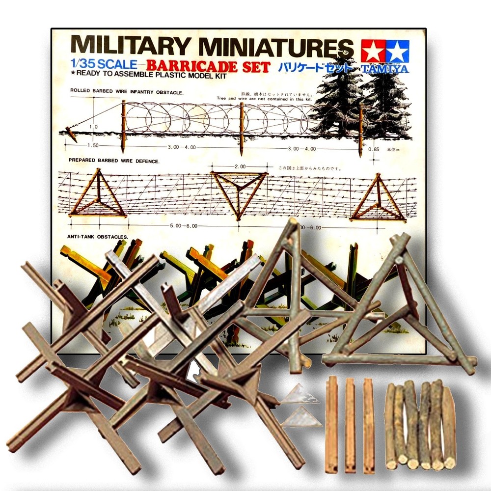 TAMIYA 35027 1/35 MILITARY MINIATURES: BARRICADE SET KIT