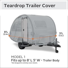 Classic Accessories Over Drive Permapro Teardrop Trailer Cover Fits 8 – 10L X