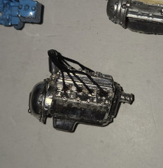 1960s 1/25 Model Car Engines Lot of 5 – Vintage Model Kit Parts – Lot F