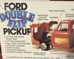 Vintage 1978 issue MPC Ford “Double Flip” pick-up model kit