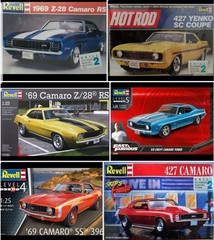 1969 Chevy Camaro VALVE COVERS for 302 / 327 V8 from Revell 1:25 Model Kit 69