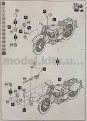 AIM 35001 TIZ-AM-600 soviet motorcycle – 1/35 model kit