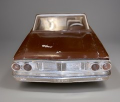 AMT 1:25 Scale Original 1964 Ford Galaxie 500XL Built Plastic Model Car W/Lights