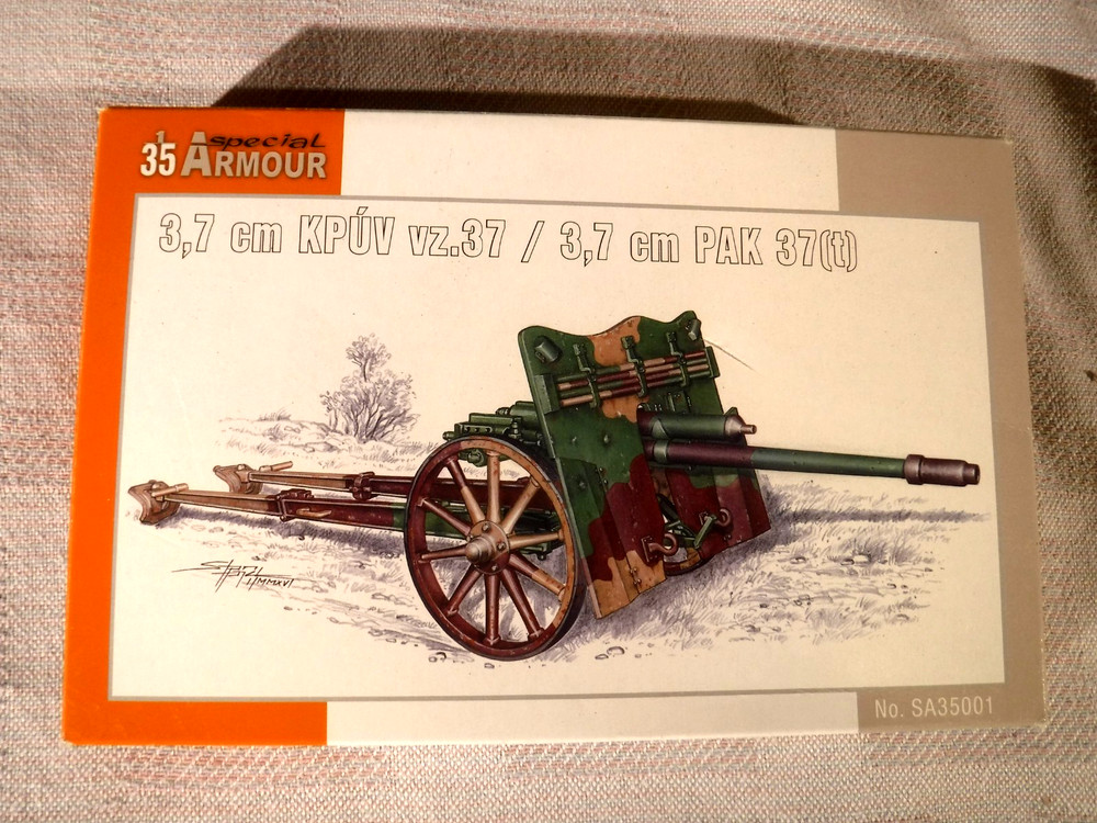1/35 Special Armor WWII German 3.7cm KPUV vz. 37/3.7cm PAK 37(t) #35001