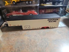 VINTAGE SURVIVOR MPC.REVELL.AMT. BUILT MODEL RACING TRAILER CUSTOM MADE