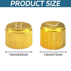 Brass R134a AC Valve Caps for Toyota Honda Nissan Hyundai Subaru & More 2PCS