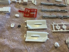 1 25 scale model parts Chrysler Turbine Car Seat,bumpers And More Lot Only