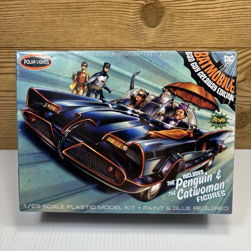 POLAR LIGHTS 998/12 BATMOBILE BAD GUY GETAWAY EDITION MODEL KIT-NIB-1/25 SCALE