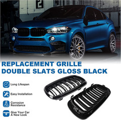 X5 F15 Grille，Gloss Black Kidney Grill Fit 2014-2018 X5 F15 X6 F16 X5M F85 X6M F