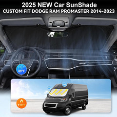 Sunshade for RAM Promaster Windshield Sun Shade for 2014-2025 2026 Dodge RAM Pro